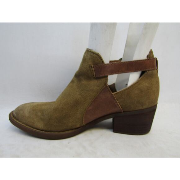 Born Size 8.5 M Brown Suede Chelsea Buckle Ankle Fashion Boots Bootie - Picture 2 of 11